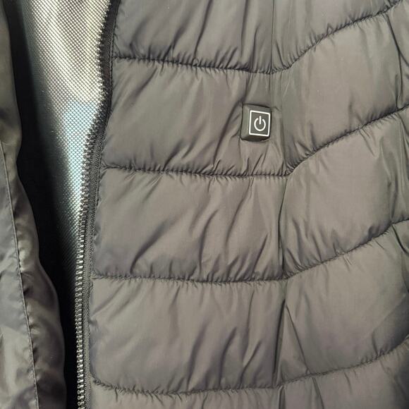USB-Heated‎ Hooded Puffer – Black, Reflective Lining – XXL (fits XL/1X) - Picture 8 of 10